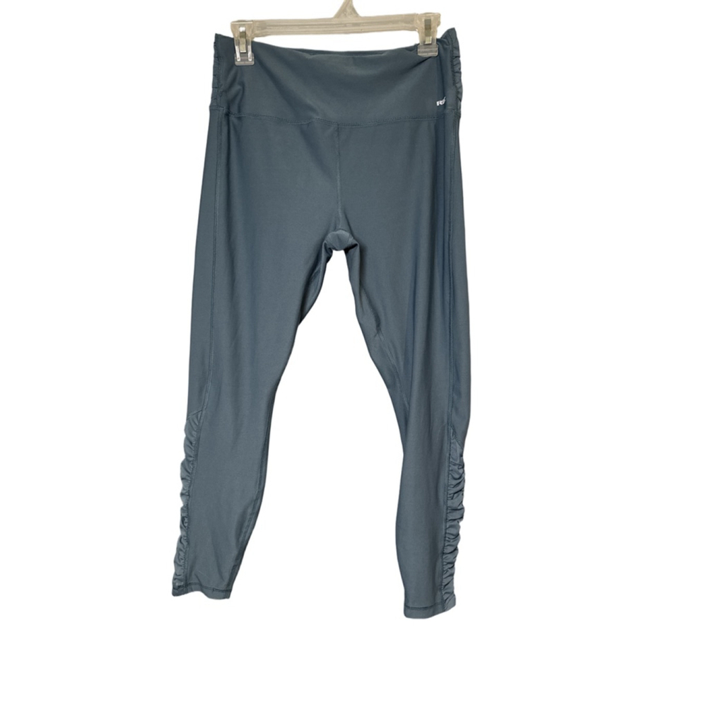 RBX Leggings XL Sea Green Ruched Detail Polyester Spandex NWOT